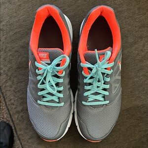 Nike Charcoal and Coral Running Shoes